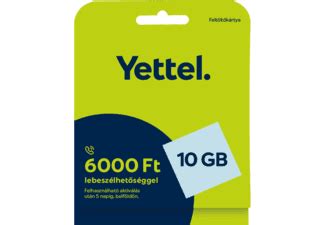 yettel kártyás mobilnet|YETTEL Expressz 10 GB mobilnet extra SIM kártya